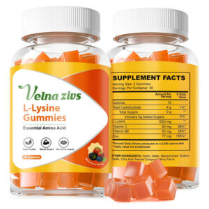L-lisina Gummies 1000mg Suplementos De Lisina Mastigável De