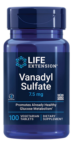 Life Extension Vanadyl Sulfate Oligoelementos Vanádio Equ