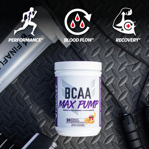 Suplemento Finaflex Bcaa Max Pump Peach Mango 300ml 30 Servi - Imagem 5