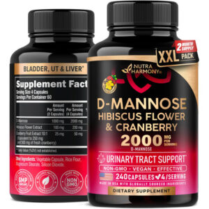 Suplemento Nutraharmony D-manose 2000 Mg Com Amora 500 Mg