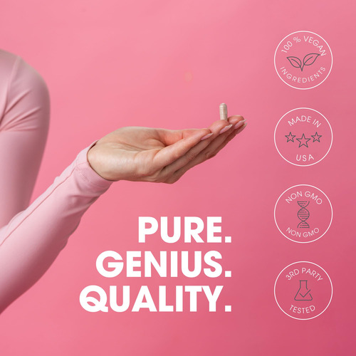 Suplemento The Genius Brand Genius Glucomannan 1.000 Mg - Imagem 4