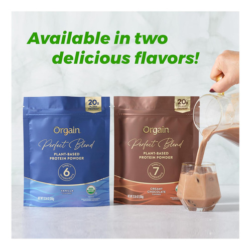 Proteína Vegana Orgânica Premium Orgina Mistura Perfeita - Imagem 7