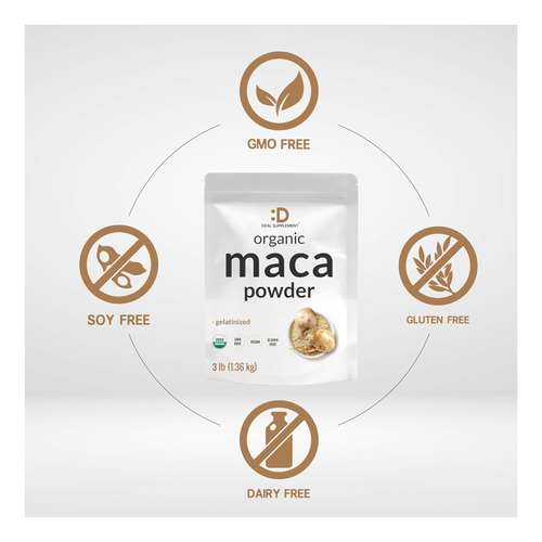 Pó De Raiz De Maca Peruana Orgânica 3 Libras - Forma Gelati - Imagem 3
