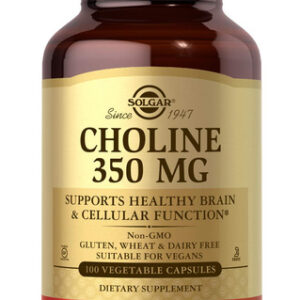 Suplemento Solgar Choline 350 Mg 100 Cápsulas Vegetais