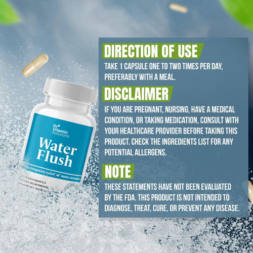 Comprimidos De Água Dr Vitamin Diuretic Weight Control 60 Cá - Imagem 8