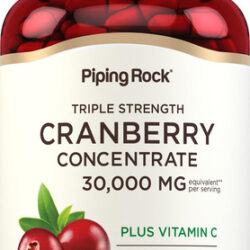 Suplemento Piping Rock Cranberry 30.000 Mg 120 Cápsulas Com