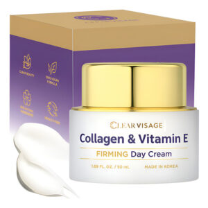 Hidratante Facial Clear Visage Collagen - Antirrugas E Makeu
