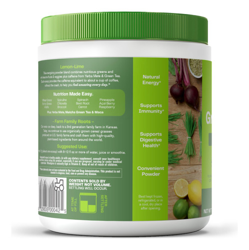 Suplemento Amazing Grass Green Superfood Energy 30 Porções - Imagem 3