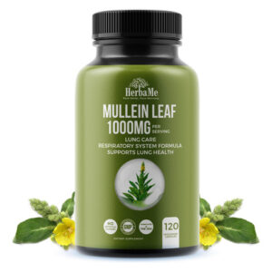 Suplemento Herbame Mullein Leaf 1000mg 120 Cápsulas