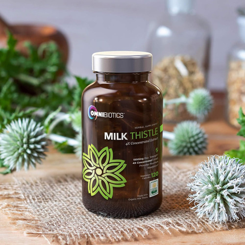 Omnibiotics Organic Milk Thistle Supplement 1500mg - 4x C... - Imagem 4