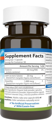 Carlson Luteína E Verdes 20 Mg Suporte Visual 30 Cáps. - Imagem 8