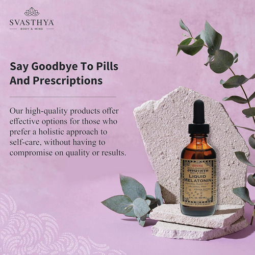 Svasthya Body & Mind Natural Melatonin Liquid Supplement 1 - Imagem 5