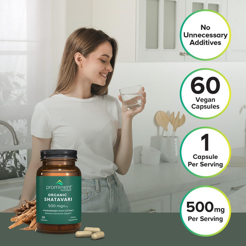 Cápsulas Shatavari Orgânicas De Nutrição Proeminente Suport - Imagem 11