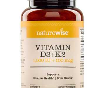 Suplemento Naturewise Vitamina D3 1000ui+ K2 (mk7) 100mcg