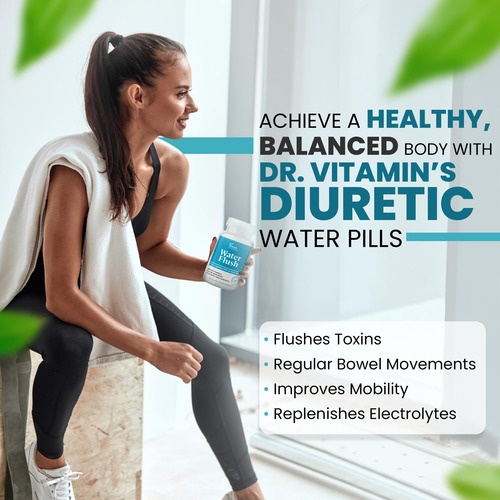 Comprimidos De Água Dr Vitamin Diuretic Weight Control 60 Cá - Imagem 5