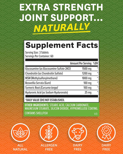 Zenwise Glucosamina Sulfato De Condroitina Msm Curcumina - J - Imagem 2