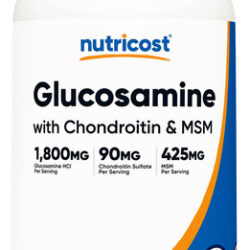 Suplemento Nutricost Glucosamina 1800 Mg Com Condroitina E M
