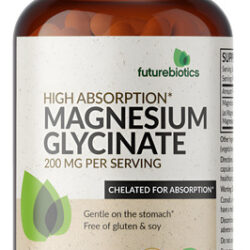 Suplemento Futurebiotics Glicinato De Magnésio 200 Mg 120 Cá