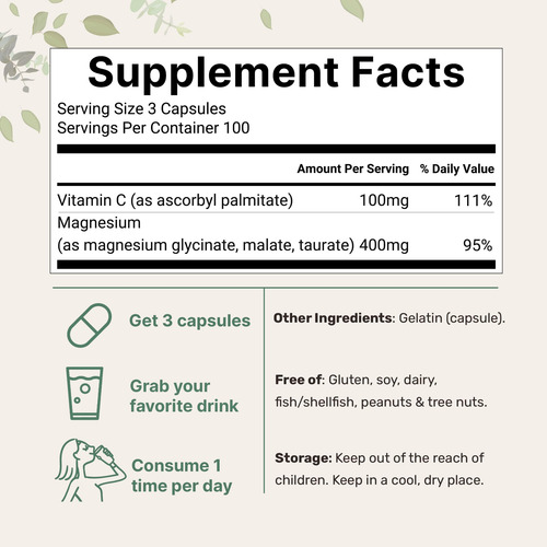 Suplemento De Microingredientes Triplo Magnésio 400 Mg 300 C - Imagem 2