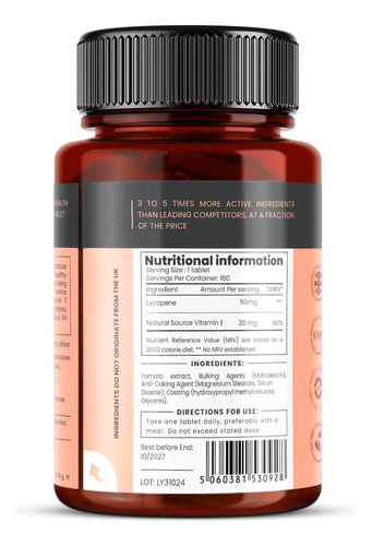 Pureclinica 50mg Licopeno X 360 Comprimidos (2 Garrafas De O - Imagem 5