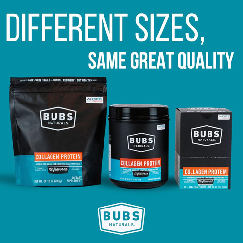 Bubs Naturals Pó De Péptidos De Colagénio Sem Sabor - Mel... - Imagem 8