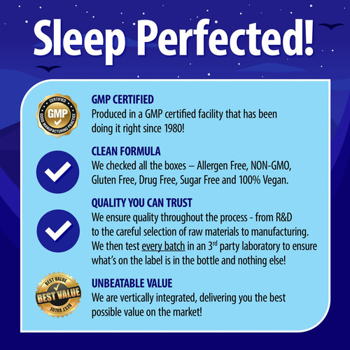 Suplemento Nature"s Perfect Night Melatonina 20 Mg 180 Compr - Imagem 6
