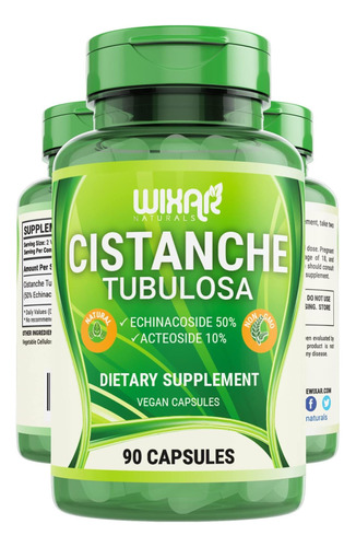 Cápsulas Wixar Naturals Cistanche Tubulosa - 50% EBrasilcosid - Imagem 8