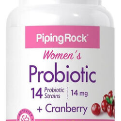 Probiótico Piping Rock Com Cranberry Para Mulheres 90 Cáps