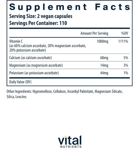 Nutrientes Vitais Vitamina C Tamponada 500 Mg Vitamina C S - Imagem 9