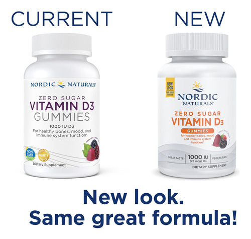 Gomas De Vitamina D3 Nordic Naturals Zero Sugar 1000iu 60 Ct - Imagem 5