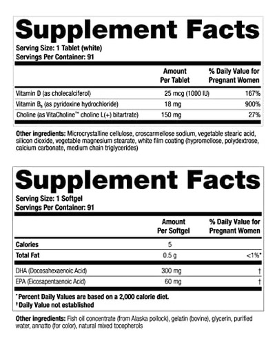 Theranatal Vitamina Prenatal Completa Com Dha E Ácido Fólico - Imagem 3