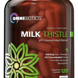 Omnibiotics Organic Milk Thistle Supplement 1500mg - 4x C...