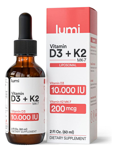 Lumi Vitamina D3 K2 Mk7 Com Óleo Mct - Ui D3 200 Mcg K2 Mk7 - Imagem 8