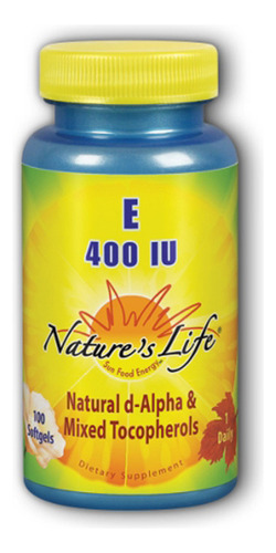Vitamina E D-alfa E Tocoferóis Mistos 400 Ui 100 Cápsulas Ge - Imagem 2