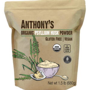 Pó Orgânico De Casca De Psyllium Da Anthony 15 Kg