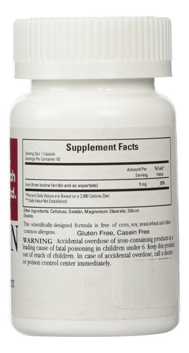 Suplemento De Ferro Cardiovascular Research Ferritina 5 Mg 6 - Imagem 2