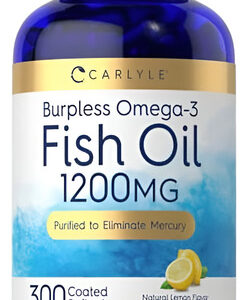Óleo De Peixe Carlyle 1200 Mg Sem Arrotos 300 Cápsulas