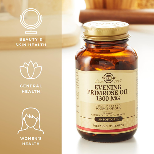 Solgar Óleo De Prímula 1300 Mg - 60 Cápsulas Softgel Pacote - Imagem 4