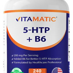 Suplemento Vitamático 5-htp 200 Mg Com B6 5 Mg 240 Cápsulas