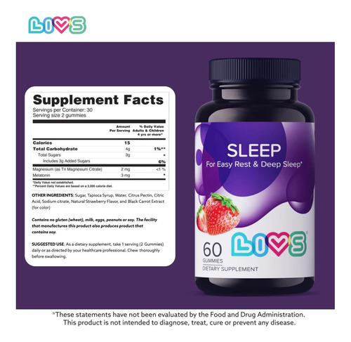 Livs Sleep Gominhas De Magnésio Para Dormir Melhor À Noite - Imagem 5