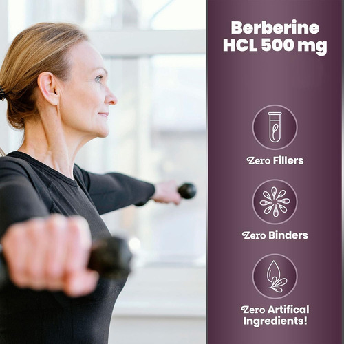 Simply Natures Pure Premium Berberine Hcl 500mg - 120 Caps.. - Imagem 6