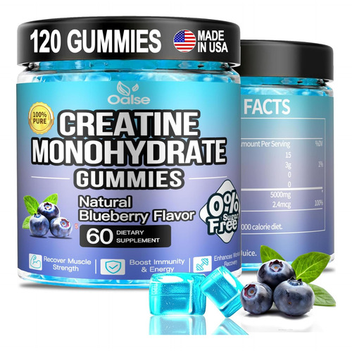 (2pack 120 Contagem) Gummies De Monohidratos De Creatina P - Imagem 9