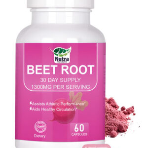 Cápsulas De Raiz De Beterraba Nutranourish 1300mg For Energy