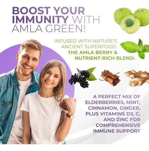 Suplemento Amla Green Tea Immunity Blend 30 Porções - Imagem 13
