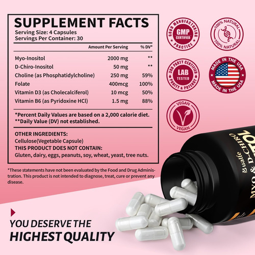 Suplemento Bualle Premium Myo-inositol E D-chiro Inositol (4 - Imagem 9