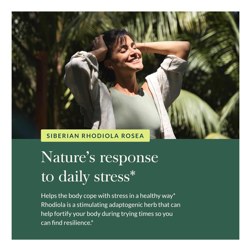 Gaia Herbs Rhodiola Rosea Suporte Ao Estresse Para Apoiar E - Imagem 5