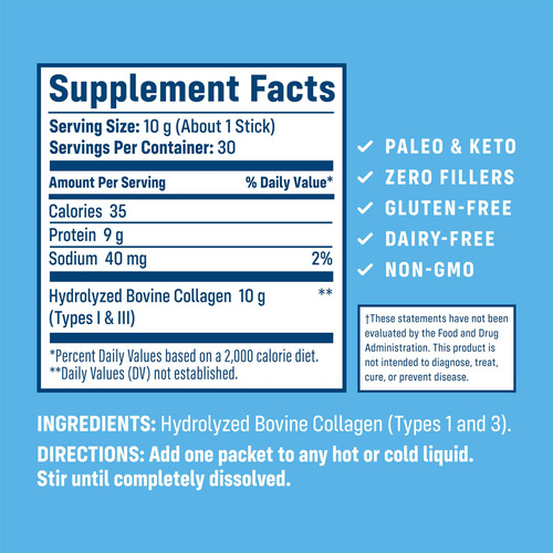 Pacotes De Peptídeos De Colágeno Protein Stick Nativepath Co - Imagem 2