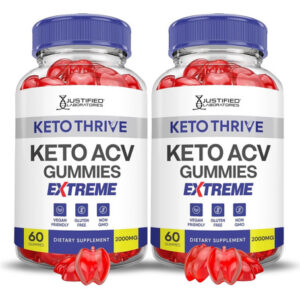 (2 Pacotes) Keto Thrive Keto Acv Gummies Extreme 2000mg Keto