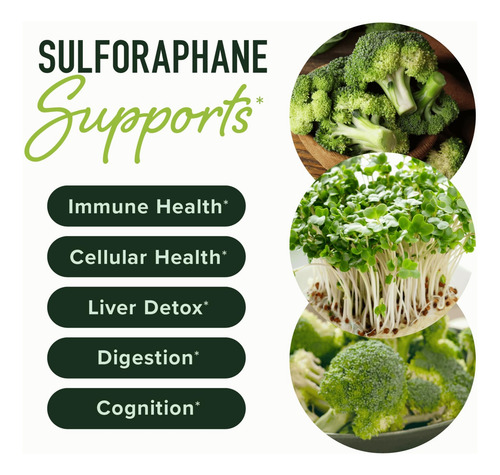 Suplemento De Desnutrição: Sulforafano 50 Mg De Broto De Br - Imagem 2
