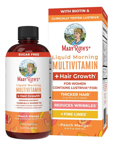 Líquido Multivitamínico Maryruths Lustriva® Growth Ca